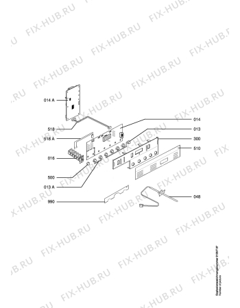 Взрыв-схема плиты (духовки) Aeg B81005-A - Схема узла Functional parts 267